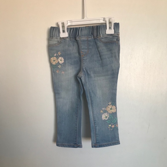 GAP Baby Flower Jeggings - Size 18-24 Months - Picture 1 of 6